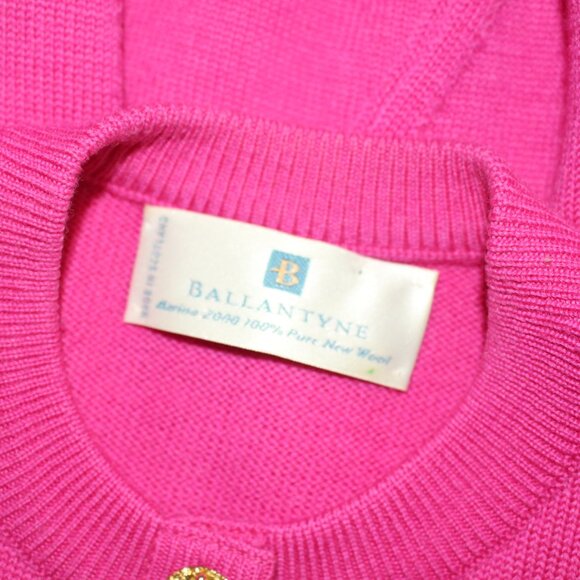 Pink Merino Wool Ballantyne Sweater - Picture 7 of 7